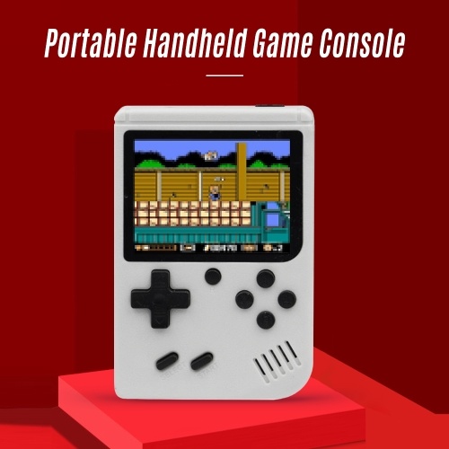 

Portable Handheld Game Console 3 inch Full-color Screen Built-in 400 Retro Games 1020mAh Battery Support AV Output Red