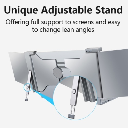 14 inch Portable Triple-screen Monitor Laptop Expansion Screen 1920*1080 Resolution Easy Installation for 15-17 inch Laptop 
