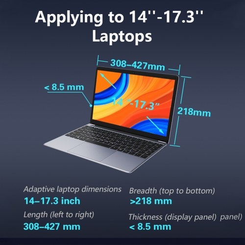 14 inch Portable Triple-screen Monitor Laptop Expansion Screen 1920*1080 Resolution Easy Installation for 15-17 inch Laptop 
