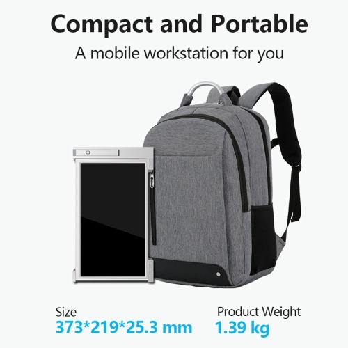 14 inch Portable Triple-screen Monitor Laptop Expansion Screen 1920*1080 Resolution Easy Installation for 15-17 inch Laptop 