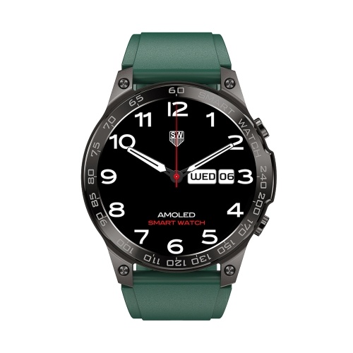 DM50 1.43inch Smartwatch HD Color Touchscreen IP68 Waterproof Fitness Tracker Compatible with Android iOS 
