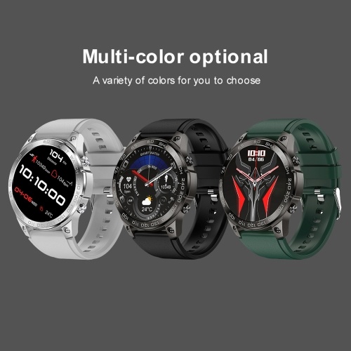 DM50 1.43inch Smartwatch HD Color Touchscreen IP68 Waterproof Fitness Tracker Compatible with Android iOS 