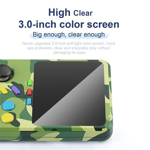 Q2 Handheld Game Console 3.0 Inch IPS Screen Portable Video Gaming Console with 10000+ Fun Games Preloaded Support 64GB Trans-Flash Card