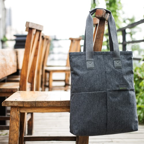 

KKmoon Zipper Men Business Casual Handbag Portable Shoulder Carry Bag Pouch School Satchel Travel