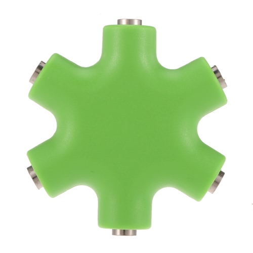 

3.5mm 6 Ports Multi Headphone Headset Earphone Splitter Adapter