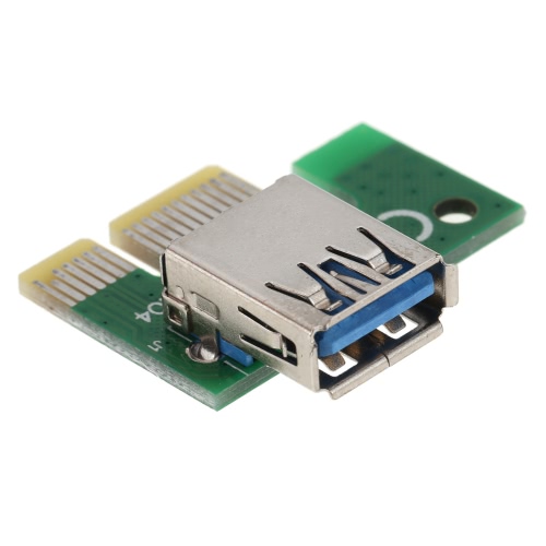 

USB 3.0 PCI-E PCI Express 1x to 16x Extender Riser Board Card Adapter with SATA Power Cable & USB Cable