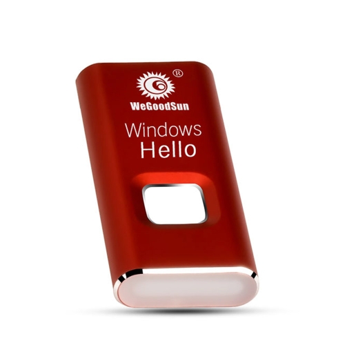 

WeGoodSun для Windows Hello Fingerprint Reader Портативный сканер отпечатков пальцев из алюминиевого сплава для Windows 10 Black