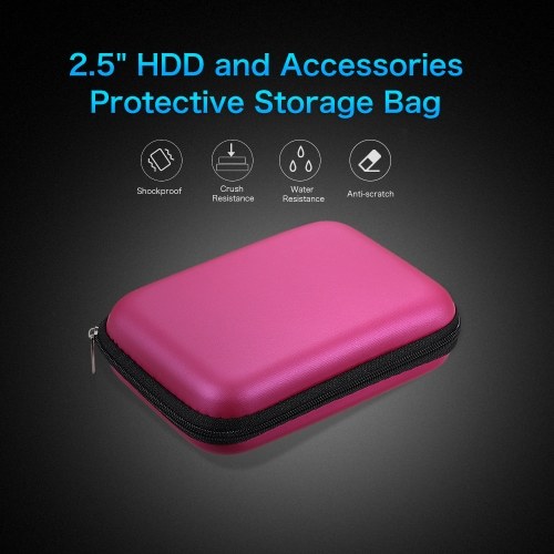 

EVA Shockproof 2.5 inch Hard Drive Carrying Case Pouch Bag 2.5" External HDD Power Bank Accessories Hand Carry Travel Case Protect Bag