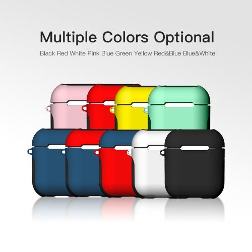 

TPU Silicone Earphone Case Protective Cover for Airpods Shockproof Waterproof Protector for Apple AirPods AirPod Accessories Frosted Surface(Green)