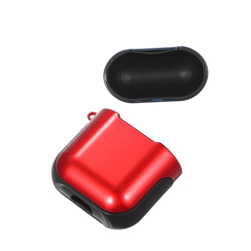 

ТПУ силиконовый чехол для наушников Защитный чехол для Airpods Ударопрочный водонепроницаемый протектор для Apple AirPods AirPod Аксессуары Гладкая поверхность (синий и красный)