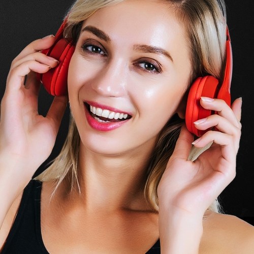 

Lenovo HD100 Wireless BT Headset BT5.0 Noise-cancelling Stereo Headset Gaming Headphone for Mobile Phone PC Laptop Red