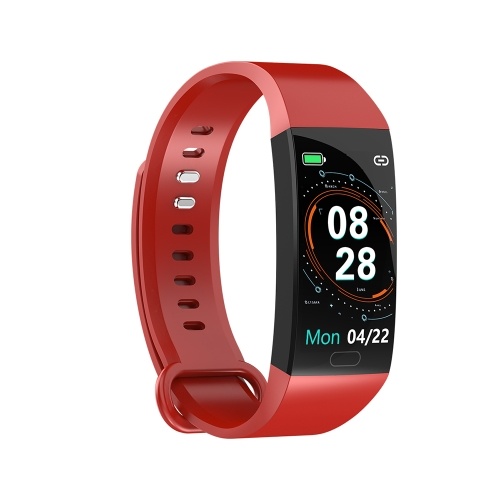 

RD11 Smart Bracelet 1.14 inch Sports Bracelet with Heart Rate Blood Pressure Blood Oxygen Monitoring IP67 Waterproof Red