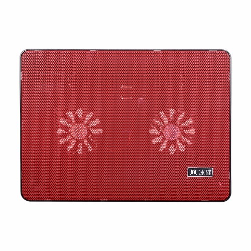 

Ultra-thin Laptop Cooler Laptop Cooling Pad with Two Fans Two USB Ports Suitable for Laptops Under 17 inch Red