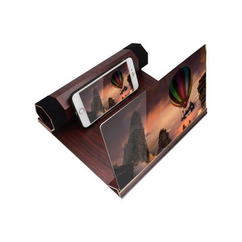 12-inch Mobile Phone Screen Magnifier Chasing Artifact 3D Projection Cinema Effect Phone Screen Zooms Red