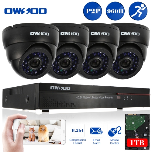

OWSOO 8ch Channel 800TVL CCTV Surveillance DVR Security System