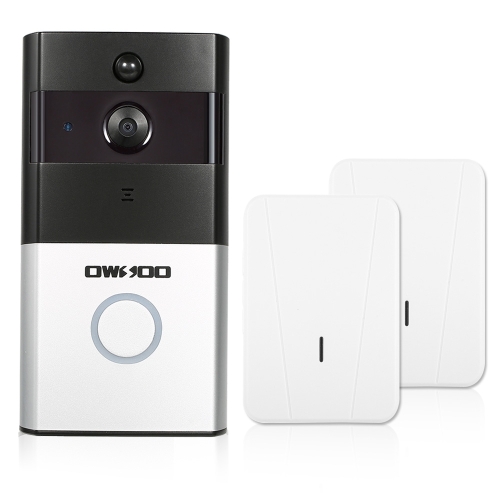 

1*OWSOO 720P WiFi Visual Intercom Door Phone+2*Wireless Doorbell Chime