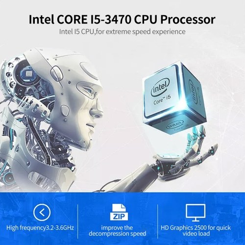 

Y103 23.8 inch All-in-one Desktop Computer Intel CORE-I5-3470/Intel HD Graphics 2500/8G/240G SSD/1920*1080 for Office/Game US Plug