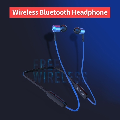 

Yoobao Wireless Bluetooth 5.0 Headphone Semi-in-ear Neck Hanging Sports Earbud with PET Diaphragm Ergonomic Design Silver