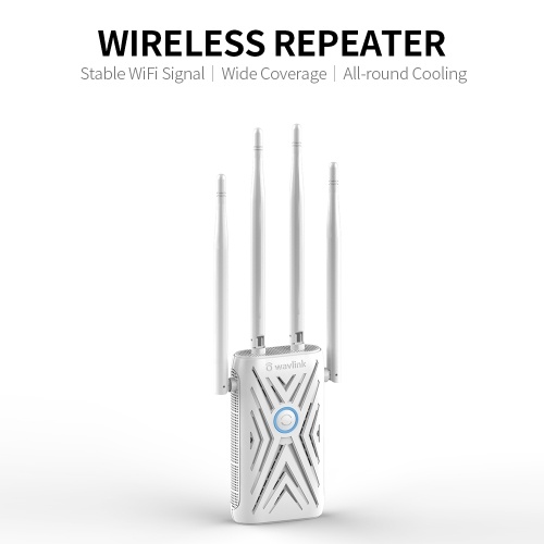 Amplificateur de signal WiFi répéteur sans fil avec double réseau Signal WiFi stable Large couverture Deux modes de fonctionnement