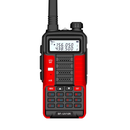 

BAOFENG UV-10R Walkie Talkie Dual-Band Portable Ham Radio VOX Function 5-10KM Long Range Noise Reduction Red, EU Plug