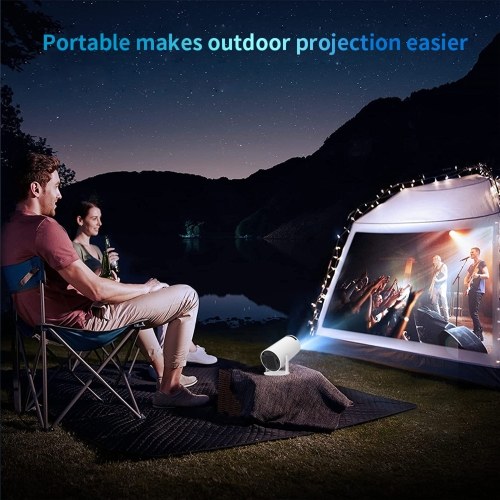 Projector 4K Decoding 120 ANSI Lumens 2.4G+5G WiFi Keystone Correction Portable Projector Quad-core Android 11 Up to 130inch Large Screen for Office Home Theater Phone 