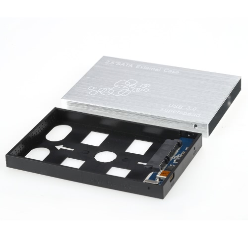 

Портативный высокой скорости 5 Гбит / с USB 3.0 HDD SSD SATA Внешний алюминиевый 2,5 "жесткий диск Disk Box Корпус корпус с USB-ка