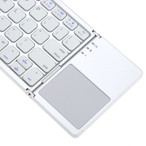 

Portable Mini Ultra Slim Thin Foldable Folding BT Wireless Keyboard with Touchpad for iPhone 6s/iPad Pro/MacBook Mobile Phone Tablet PC