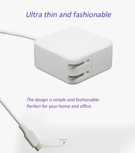 

Power Adapter AC DC 100V-240V 1.5A 61W USB Type-C 20.3V 3A/14.5V 2A/12V 3A/9V 3A/5.2V 2.4A Compact Charger For Macbook / Xiaomi