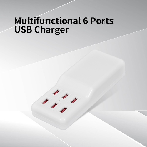 

Multifunctional Phone Charging Dock With 6 Ports USB Charger Apple Android Phone iPad Digital Camera Charging Dock For Home Office US Plug