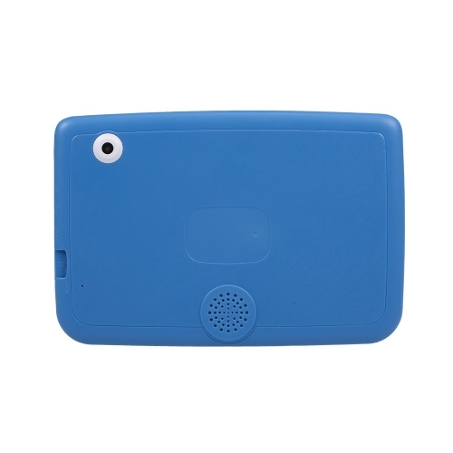 Q718 Quad Core CPU + GPU + VPU + APU Tablet da 7 pollici Computer PC per bambini Android 4.4 con custodia in silicone Spina blu USA