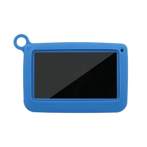 

Q718 Quad Core CPU+GPU+VPU+APU 7inch Tablets PC Computer for Children Android 4.4 with Silicone Case Blue US Plug