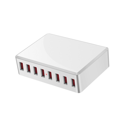 WLX-T9 8 Port USB Charger 40W Quick Charging Portable Charger Station for Mobile Phone/Tablet /Multiple USB Devices US Plug
