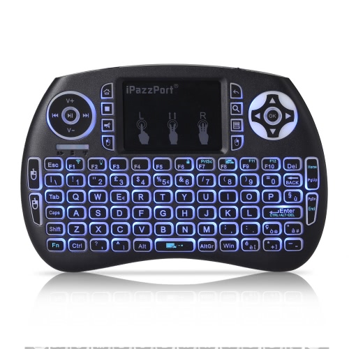 

IPazzPort KP-810-21SDL Handheld 2.4G Беспроводная мультимедийная мини-клавиатура с итальянской версией с сенсорным пультом дистанц