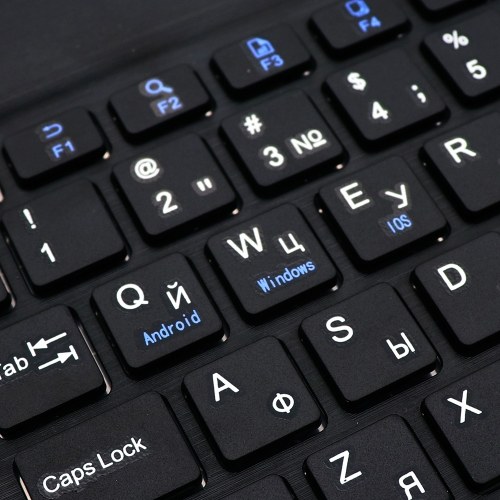 

10’’ BT Wireless Keyboard Minor Language Keyboard Ultra-thin Rechargeable BT Keyboard BT3.0 Three-system Universal Russian Black
