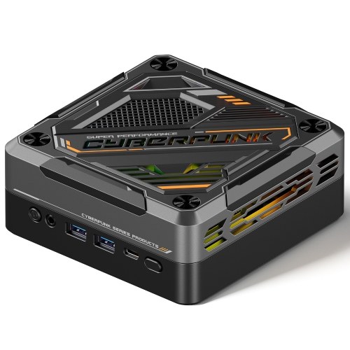 Mini PC Windows 11PRO 32G DRR5 RAM 1T SSD Mini Desktop Computer AMD Ryzen7 5700U Processor 8 Cores 16 Threads RGB Lighting WIFI6 BT5.2 Support 4K Triple Screen Display for Office, Conference, Movie, Games 