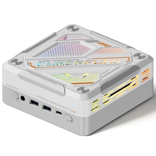 Mini PC Windows 11PRO 32G DRR5 RAM 1T SSD Mini Desktop Computer AMD Ryzen7 5700U Processor 8 Cores 16 Threads RGB Lighting WIFI6 BT5.2 Support 4K Triple Screen Display for Office, Conference, Movie, Games 
