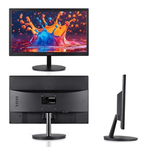 Ultra Thin 20 Inch High Clear LED Monitor Eye Care Desktop Monitor with 1440x900 Resolution 1ms Response Time Compatible with VGA and HDMI Interface 