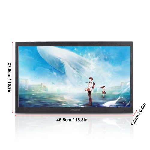 Ultra Thin 20 Inch High Clear LED Monitor Eye Care Desktop Monitor with 1440x900 Resolution 1ms Response Time Compatible with VGA and HDMI Interface 