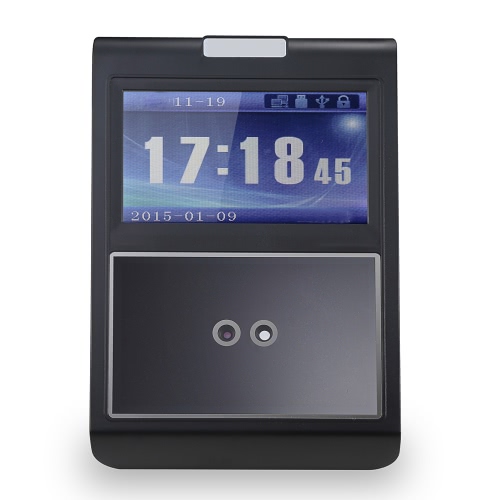 

Face & Password Attendance Machine Employee Checking-in Payroll Recorder TCP/IP 4.3 inch HVGA Screen DC 12V Facial Recognition Time Attendance Clock