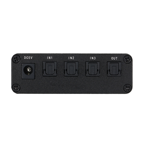 

Цифровой оптический аудиомикшер SPDIF / TOSLINK 3 * 1 с ИК тремя входами Один выход