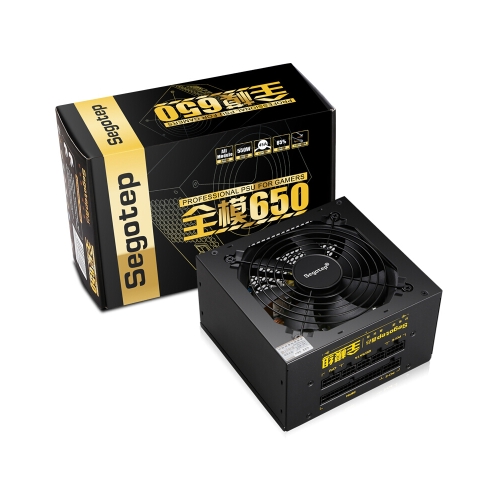 

Segotep 550W Full Modular Active PFC ATX Gaming Power Supply with Low Noise 120mm Fan