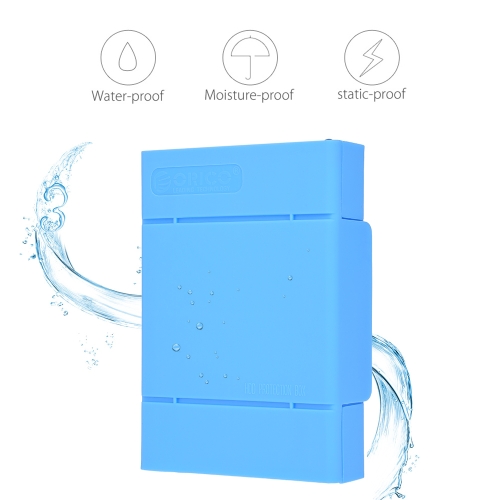 

ORICO 3.5 inch Hard Drive Enclosure Protective Box SDD Storage Case HDD Anti-Static Carrying Case Blue