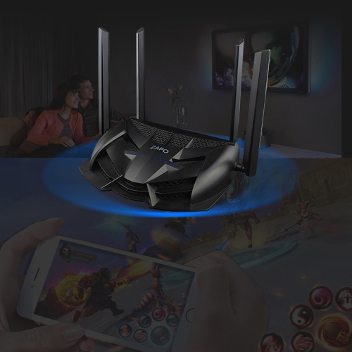 ZAPO Dual-band Wi-Fi Router AC 2600Mbps Powerful Signal 2.4G 5G Wireless Gaming Router 4 Rotate Antenna USB Files Storage Repeater
ZAPO Dual-band Wi-Fi Router AC 2600Mbps Powerful Signal 2.4G 5G Wireless Gaming Router 4 Rotate Antenna USB Files Storage Repeater