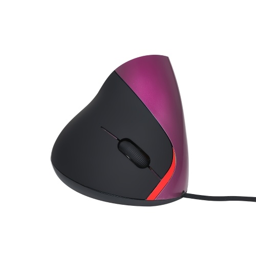 

Optical Vertical Mouse Ergonomic Wired Mouse USB Mice 5 Button for PC Laptop(Purple)