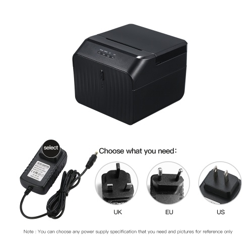 

BT Printer USB High Quality Thermal Receipt Printers Qr Code Barcode Sticker Adhesive Printer 58mm EU Plug