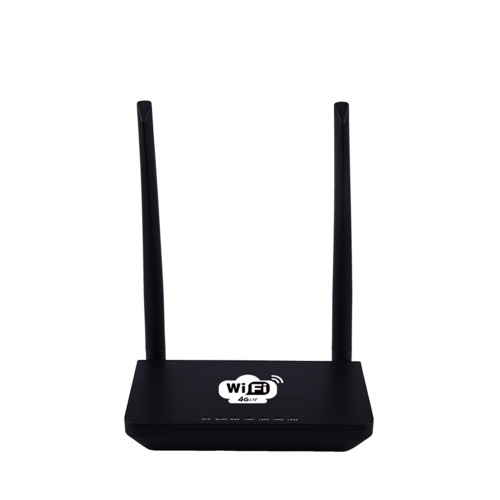 Routeur sans fil Wifi 4G LTE 300Mbps Mobile MiFi Point d'accès portable avec fente pour carte SIM Prise UE (Noir)