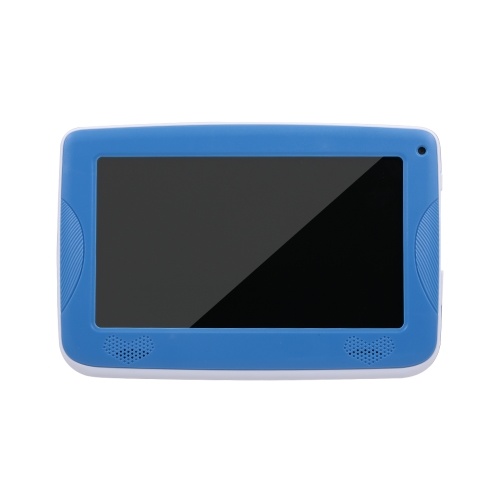 

Q718 Quad Core CPU+GPU+VPU+APU 7inch Tablets PC Computer for Children Android 4.4 with Silicone Case Blue EU Plug