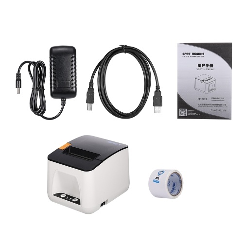 

Multifunctional Thermal Printer Label Printer Receipt Printer Wireless BT Mobile Printer for Supermarket Restaurant EU Plug