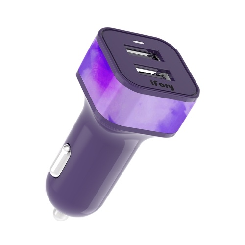 iFory Car Charging Adapter 36W Quick Charge with Dual USB Ports