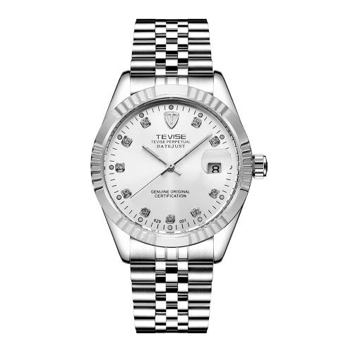 

TEVISE Fashion Luxury Water-Resistant Semi-automatic Men Watch + Spinner